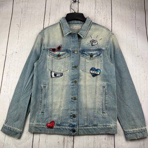 Mavi Small Classic Fit Stretchable Denim Jeans Jacket Blue Women‎ New